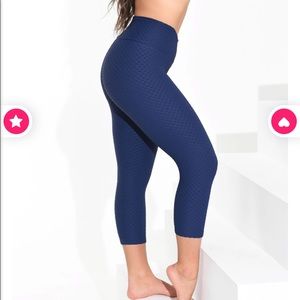 Booty By Brabants curvy cropped croco leggings
